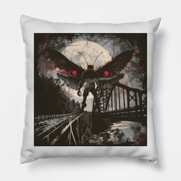 Mothman Pillow by BreastlySnipes