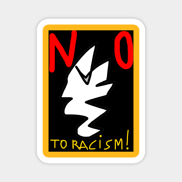 NO to Racism Magnet by Gizi Zuckermann Art