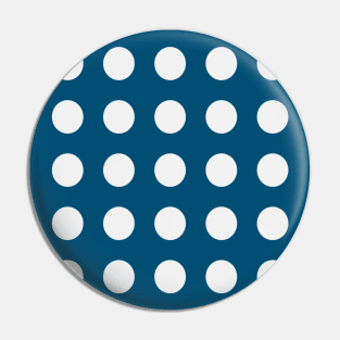 White Dots on Prussian Blue Pin