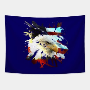 America Splash Paint Tapestry