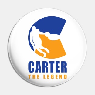 Carter Custom Player Basketball Your Name The Legend Pin