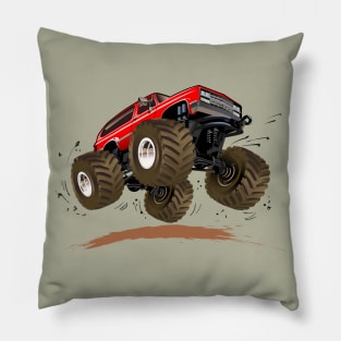 Cartoon monster truck Pillow