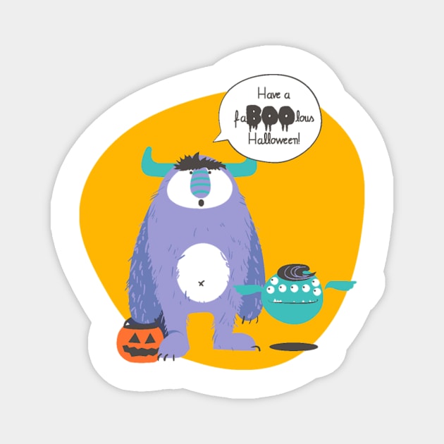 Have a Fa BOO lous Halloween Magnet by FUNKYTAILOR