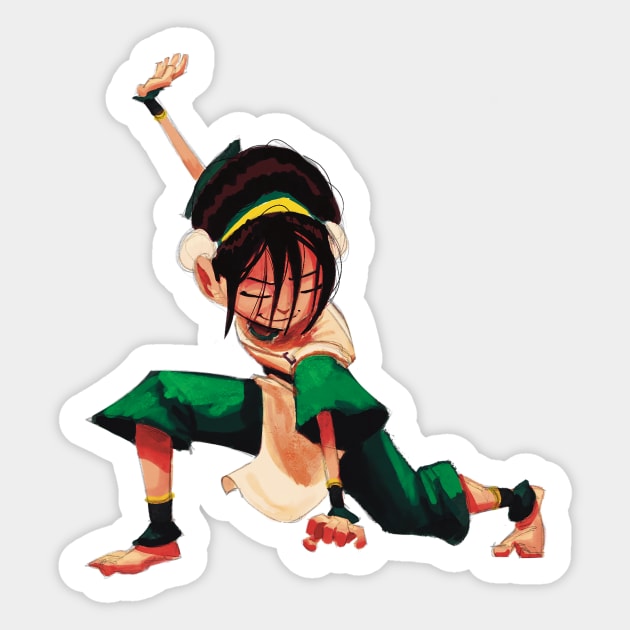 toph avatar the last airbender - Avatar The Last Airbender - Sticker