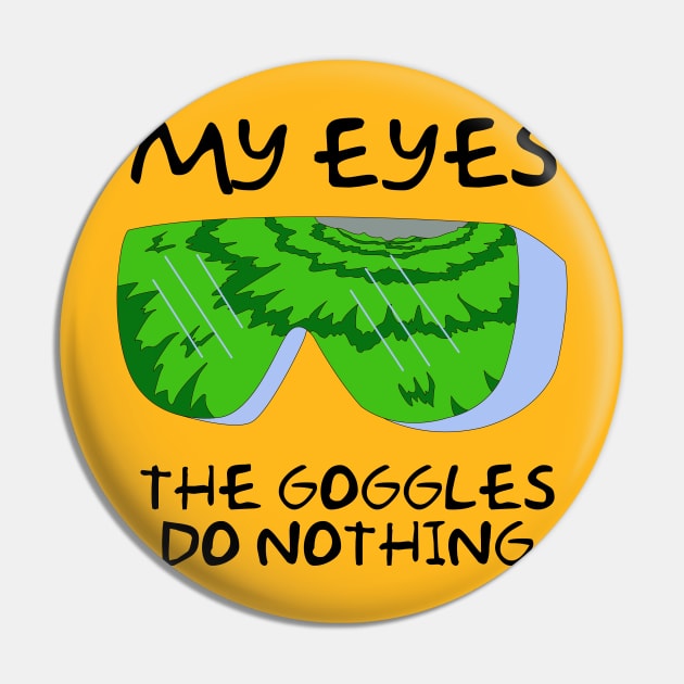 Simpsons Radioactive Man - My Eyes! The Goggles do Nothing Pin by NutsnGum