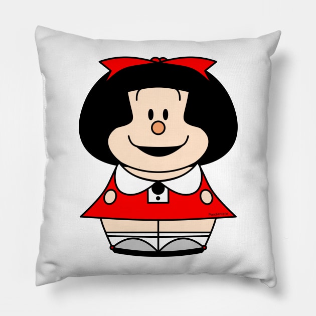 Kokeshi Mafalda Pillow by Pendientera