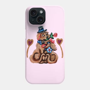 Doggos in Love with Hearts Phone Case