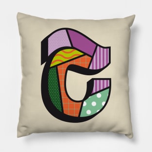 Armenian Letter SH purple Pillow