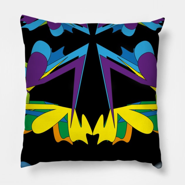 butterfly full color Pillow by kiplett