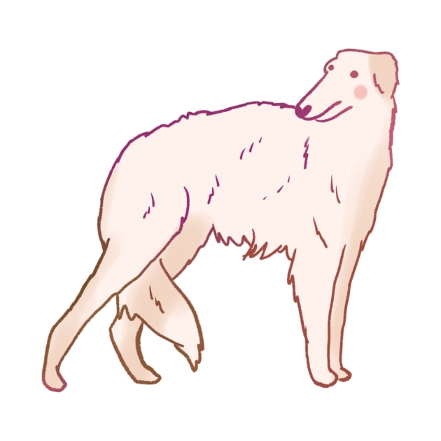 borzoi art by Mayarart