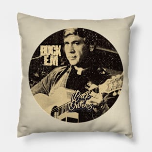 Buck Owens Em#15 Retro Pillow