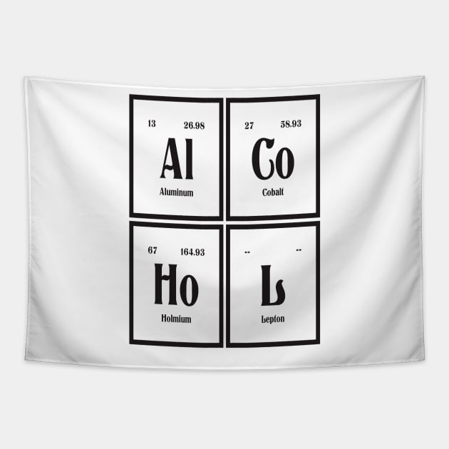 Alcohol | Periodic Table of Elements Tapestry by Maozva-DSGN