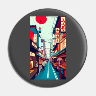 Tokyo street Pin