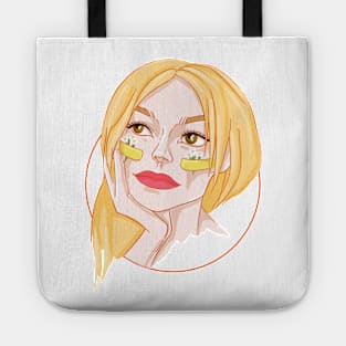 Girl with flower Tote