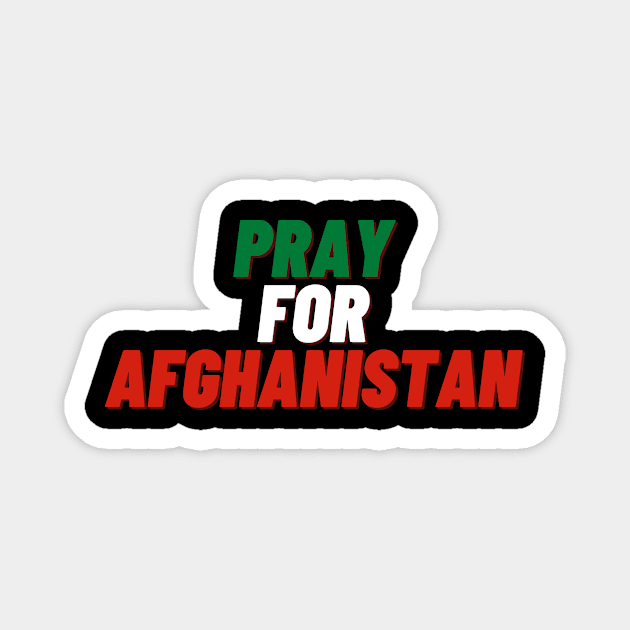 PRAY FOR AFGHANISTAN Magnet by huyammina