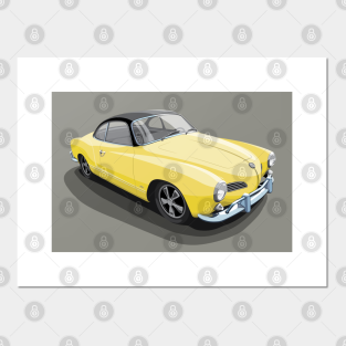Karmann Ghia Posters And Art Prints Teepublic