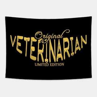 Veterinarian Funny Job Title Worker Funny Veterinarian Tapestry