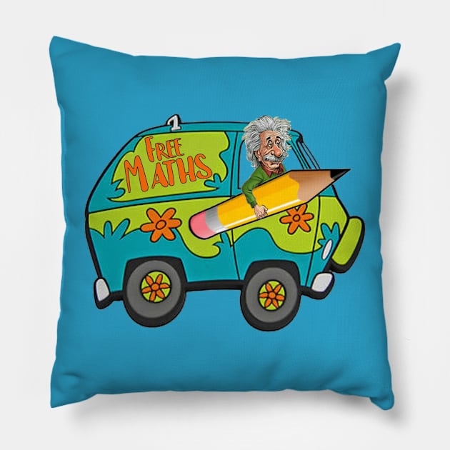 Get in Loser- We're doing Math! Pillow by JUSTIES DESIGNS