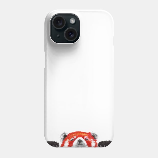 Peekaboo Red Panda is Adorable Phone Case by RavensLanding