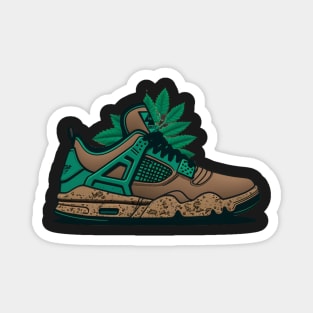 Step into Sustainability with Our Cartoon Style Sneaker Magnet