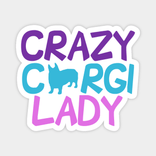 Cute Crazy Corgi Lady Magnet