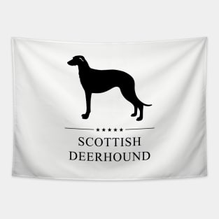 Scottish Deerhound Black Silhouette Tapestry