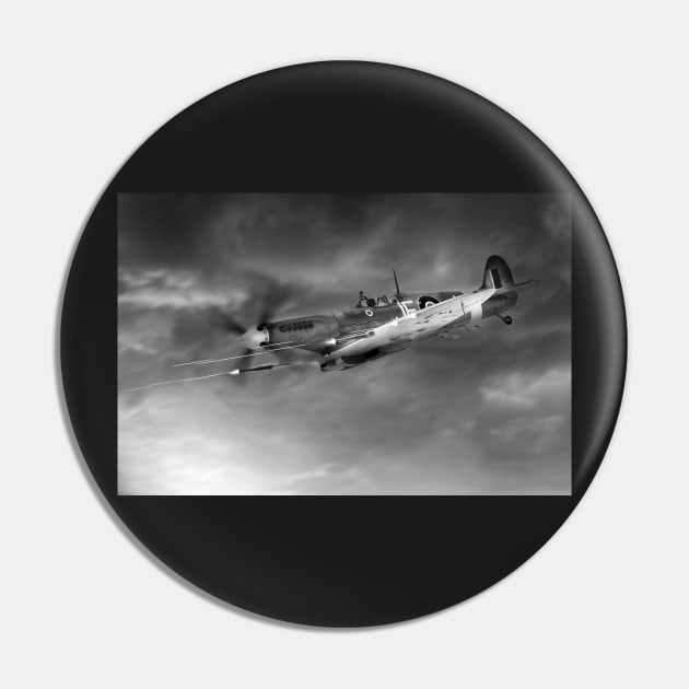 Cannons Blazing - Mono Pin by aviationart