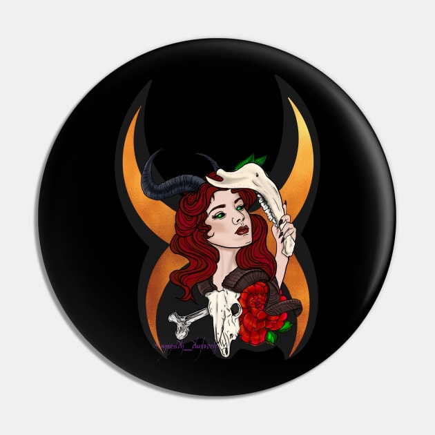 Bone collector Pin by theroseandraven