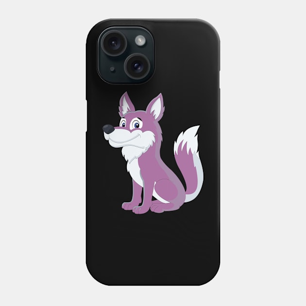 Cartoon Wolf Classic Phone Case by Okuadinya