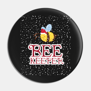 Bee Keeper Christmas Edition Bumble Bees Awareness Pin