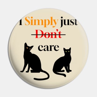 I simply don't care joke Pin