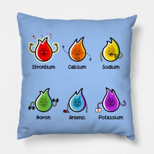 Flaming Elements Science Pillow