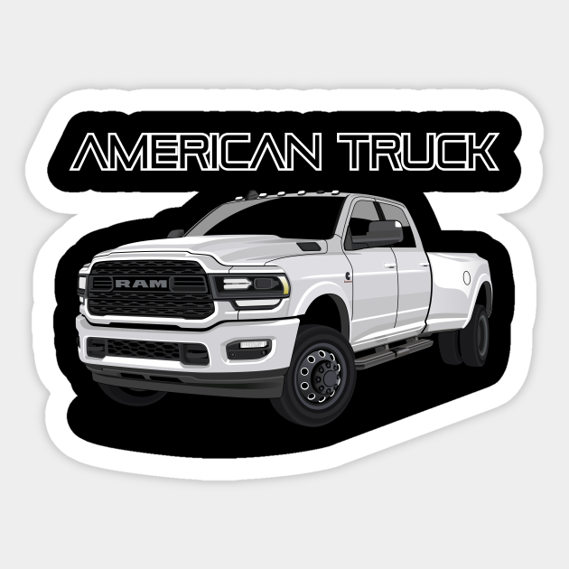 American Truck RAM - American Trucker - Sticker | TeePublic