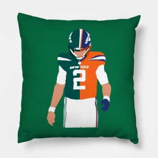 Zach wilson trade - New york jets & denver broncos Pillow