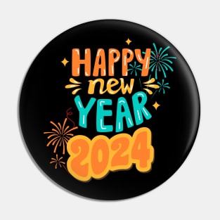 Happy New Year 2024 Pin