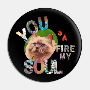 You Fire My Soul Cat Pin