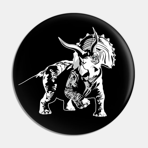 triceratops Pin by ElectricPeacock