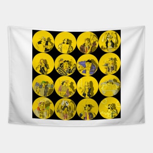 Yellow Hole Homo Sapiens Tapestry