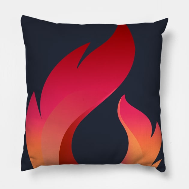 flame Pillow by graphicganga