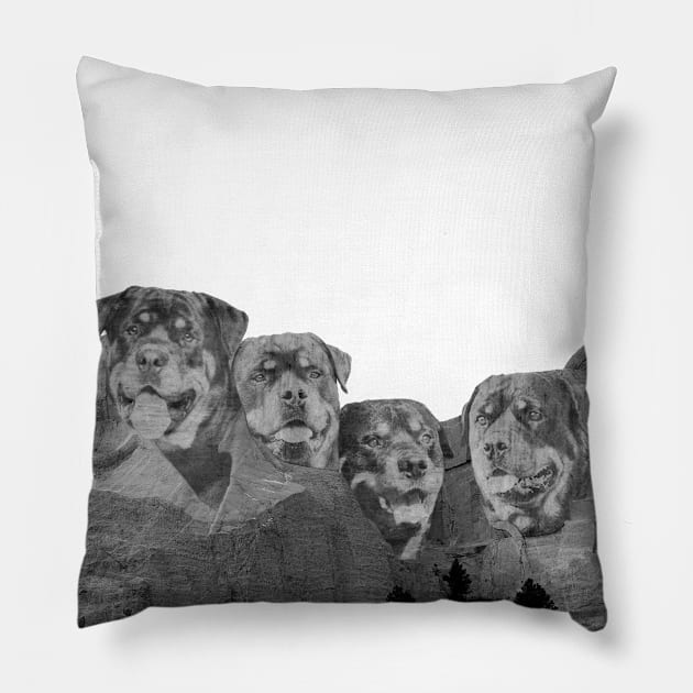 Mount Rottmore Pillow by SiSuSiSu