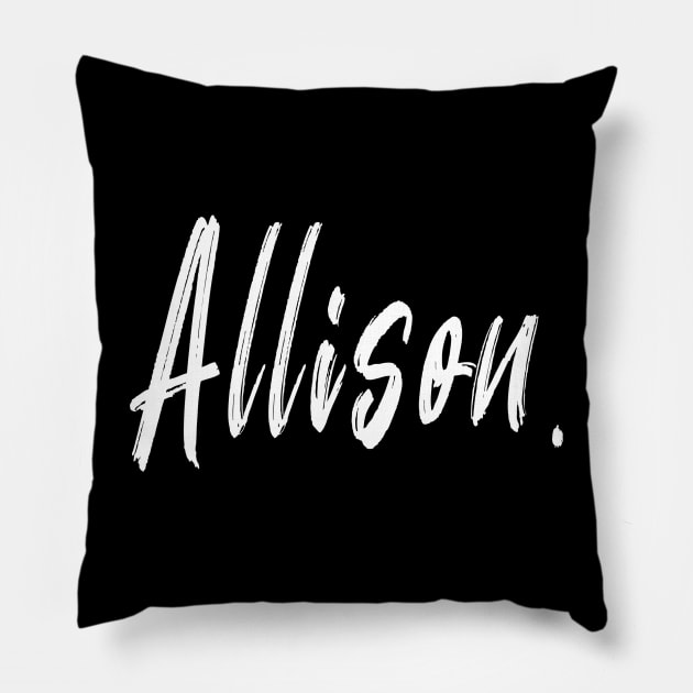 NAME GIRL ALLISON Pillow by CanCreate