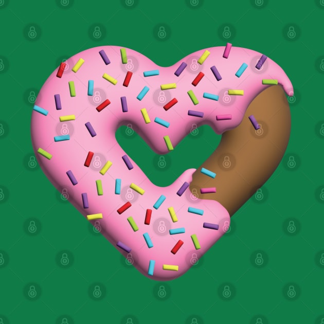 Heart-shaped doughnut by Teesagor