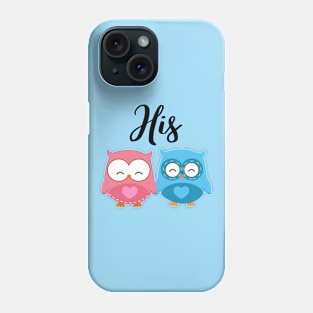 Cute Owls 'His'  Mug Phone Case