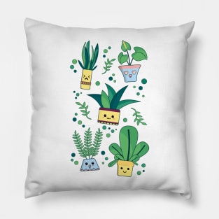 Collection of Cute Plants #1 Pillow