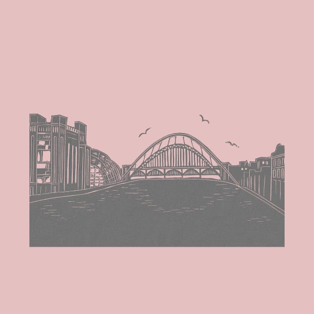 Bridges of NewcastleGateshead Quayside by Maddybennettart