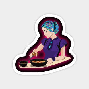 Women chef Magnet