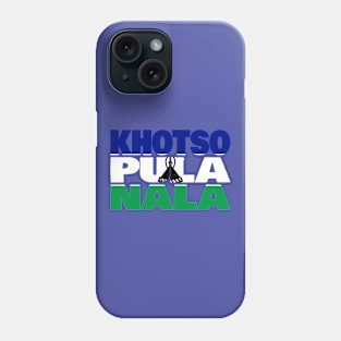 Lesotho Motto Flag Phone Case