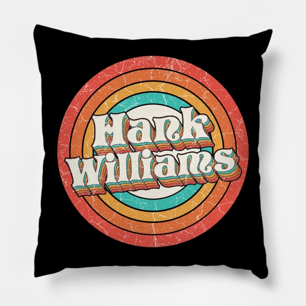 Hank Proud Name - Vintage Grunge Style Pillow by Intercrossed Animal 