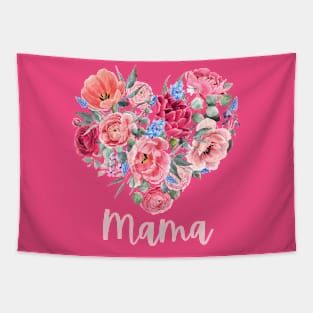 Floral Heart Mama Tapestry