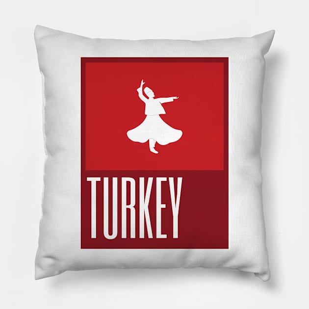 Turkey Country Symbols Pillow by kindacoolbutnotreally